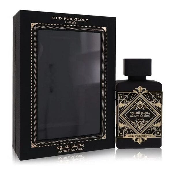 Oud For Glory: Bade'e Al Oud By Lattafa Eau De Parfum Unisex Fragrance Spray (100mL) Simple magazineracksdirect 