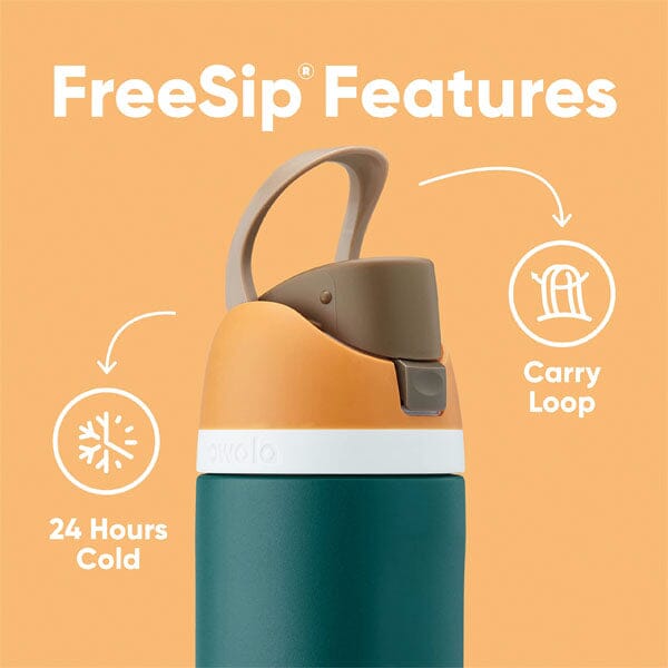 Owala® FreeSip® 24oz Insulated Stainless Steel BPA-Free Water Bottle (Color Assorted) Simple magazineracksdirect 