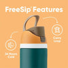 Owala® FreeSip® 24oz Insulated Stainless Steel BPA-Free Water Bottle (Color Assorted)