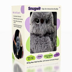 SnugWit: Clip-On Interactive Owl Sensory Plush Toy (1pc) Simple Exclusive 