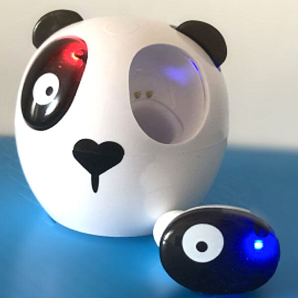 SoundLogicXT Panda TWS Bluetooth Earbud Headphones w/ Adorable Charging Case Simple magazineracksdirect 