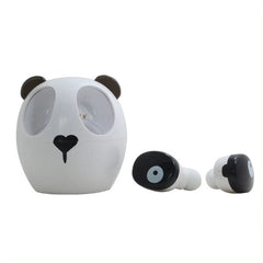 SoundLogicXT Panda TWS Bluetooth Earbud Headphones w/ Adorable Charging Case Simple magazineracksdirect 