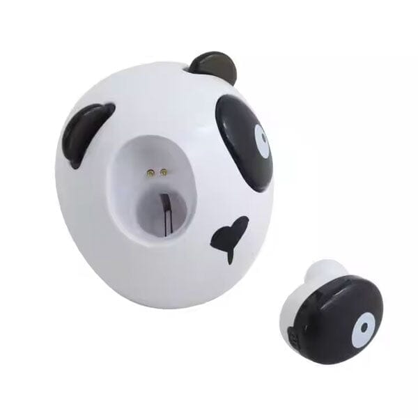 SoundLogicXT Panda TWS Bluetooth Earbud Headphones w/ Adorable Charging Case Simple magazineracksdirect 