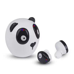 SoundLogicXT Panda TWS Bluetooth Earbud Headphones w/ Adorable Charging Case Simple magazineracksdirect 