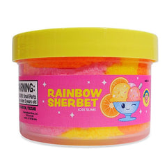PeachyBbies Novelty Slime Fidget Putty (7oz Jar) "Rainbow Sherbet" Cloud Dough Slime Simple PeachyBbies 