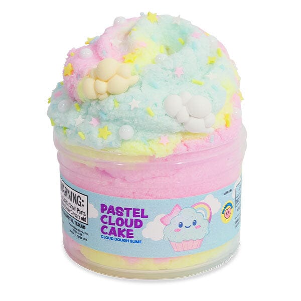 PeachyBbies Novelty Slime Fidget Putty (7oz Jar) "Pastel Cloud Cake" Cloud Dough Slime Simple PeachyBbies 