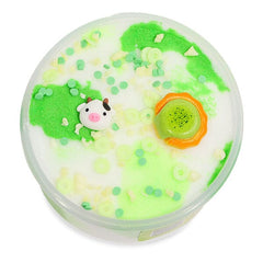 PeachyBbies Novelty Slime Fidget Putty (7oz Jar) "Key Lime Cow" Cloud Dough Slime Simple PeachyBbies 