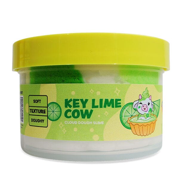 PeachyBbies Novelty Slime Fidget Putty (7oz Jar) "Key Lime Cow" Cloud Dough Slime Simple PeachyBbies 