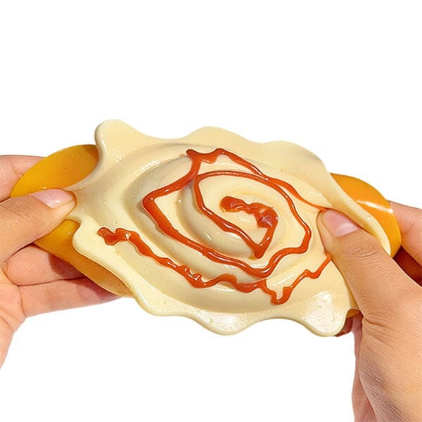 Taba Squishies® Peelables Deluxe Premium Silicone Fidget Toy (1pc) Cinnamon Bun Simple Taba Peelables 
