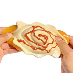 Taba Squishies® Peelables Deluxe Premium Silicone Fidget Toy (1pc) Cinnamon Bun Simple Taba Peelables 