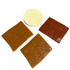 Taba Squishies® Peelables Deluxe Premium Silicone Fidget Toy (1pc) Chocolate S'more Simple Taba Peelables 
