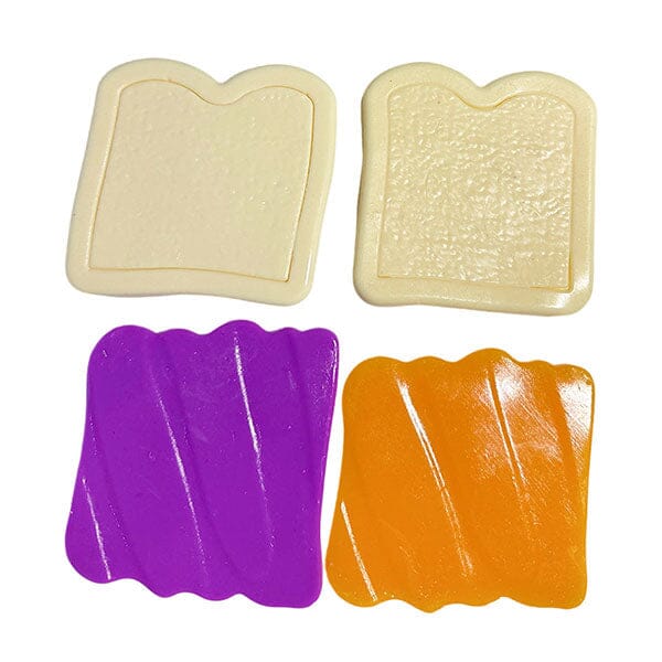 Taba Squishies® Peelables Deluxe Premium Silicone Fidget Toy (1pc) PB&J Sandwich Simple Taba Peelables 