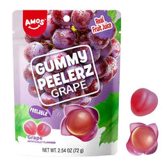 Amos Peelerz Fruit Gummy Candy (6oz) Multiple Flavors Simple magazineracksdirect 