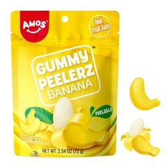 Amos Peelerz Fruit Gummy Candy (6oz) Multiple Flavors Simple magazineracksdirect 