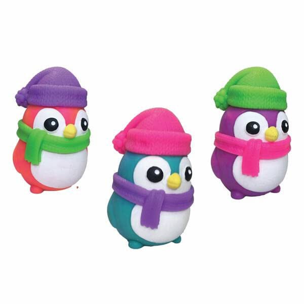 Nee Doh® Polar Glow Penguin Crunchy Glow-In-The-Dark Fidget Toy (1pc ...