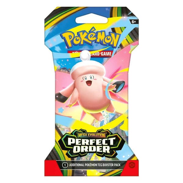 Pokémon TCG: ME03 Mega Evolution Perfect Order Sleeved Booster Pack (10 Cards) Simple Pokémon 