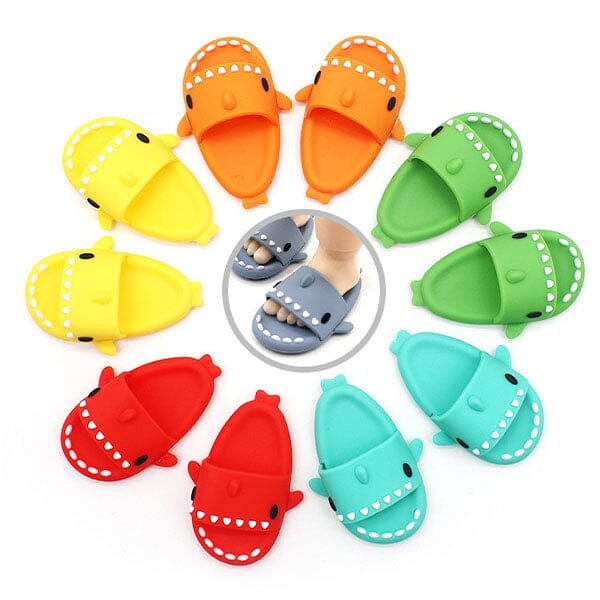 Mini Cartoon Slides Sandals For Plush Dolls (1pc) Multiple Styles - Petite Threads Simple Exclusive 