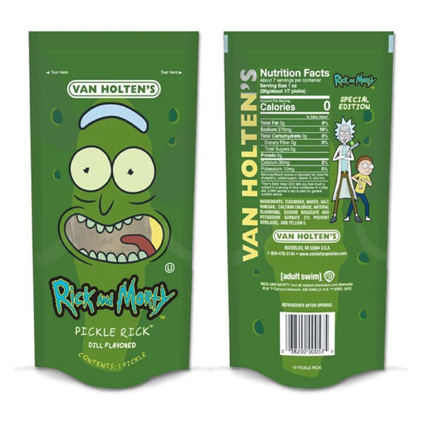 Van Holten's Rick & Morty Special Edition Dill Flavored Pickle Pouch (1pc)