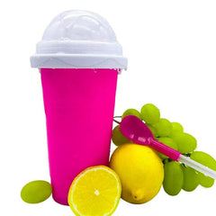 ProKitchen SQUEEZur Instant Slushie Maker Cup | Includes Straw/Spoon | NEW Colors! Simple magazineracksdirect 