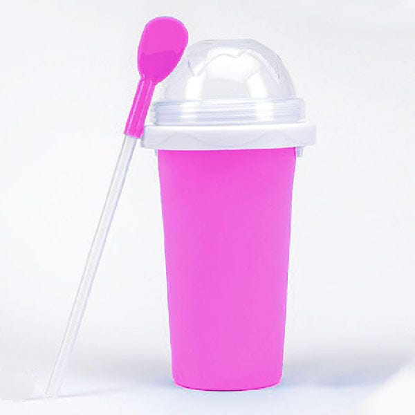 ProKitchen SQUEEZur Instant Slushie Maker Cup | Includes Straw/Spoon | NEW Colors! Simple Showcase 