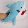 Cartoon Shark Blue Plush Slippers | As Seen On Social