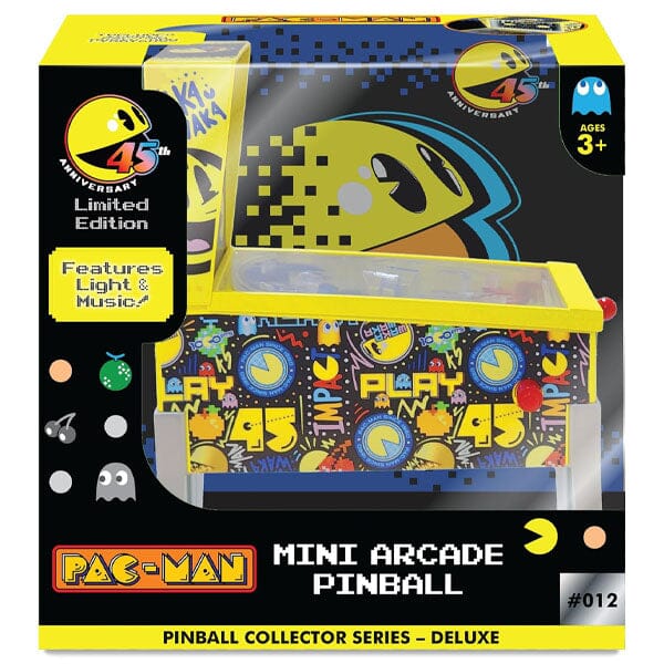 Pac-Man 45th Anniversary Edition Collector Series Mini Tabletop Arcade Pinball Simple Pac-Man 