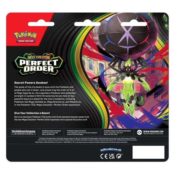 Pokmon TCG: ME03 Mega Evolution Perfect Order Three-Booster Blister ( Showcase Pokmon TCG: ME03 Mega Evolution Perfect Order Three-Booster Blister ( Showcase