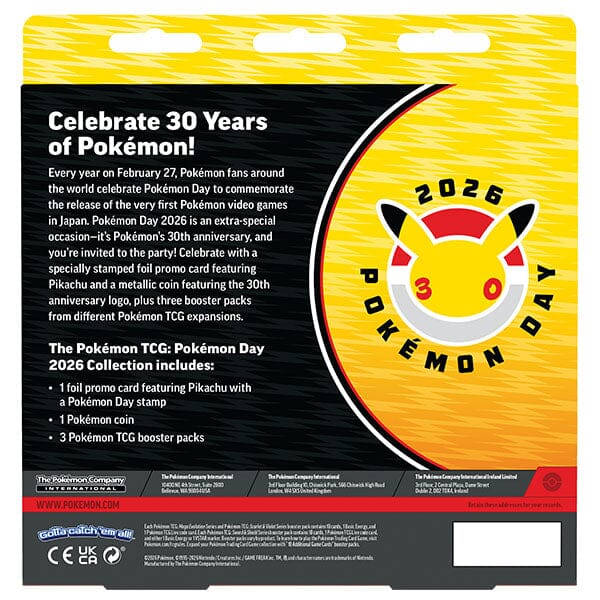 Pokémon TCG: Pokémon Day 2026 Collection Box Simple Pokémon 