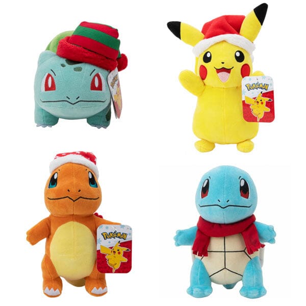 Holiday Pokemon 8" Collectible Plush Toys by Jazwares (1pc) Ships Assorted Simple Jazwares 