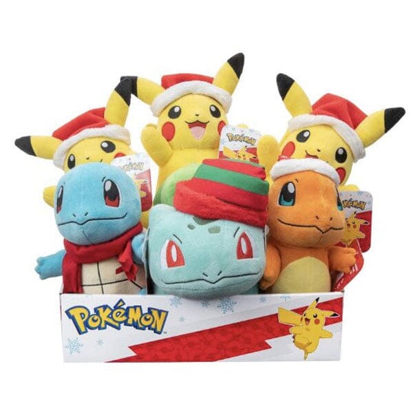 Holiday Pokemon 8" Collectible Plush Toys by Jazwares (1pc) Ships Assorted