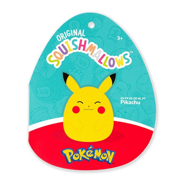 Squishmallows Super Soft Plush Toys 10" Pokémon Squad - Pikachu (Eyes Closed) Simple Squishmallows 