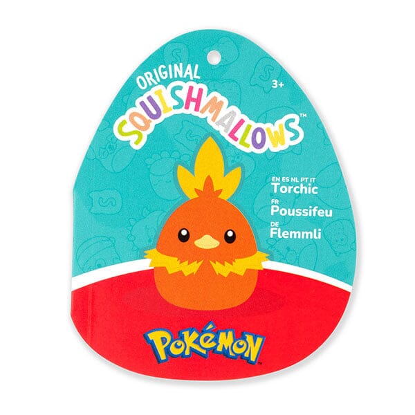 Squishmallows Super Soft Plush Toys 10" Pokémon Squad - Torchic Simple Squishmallows 
