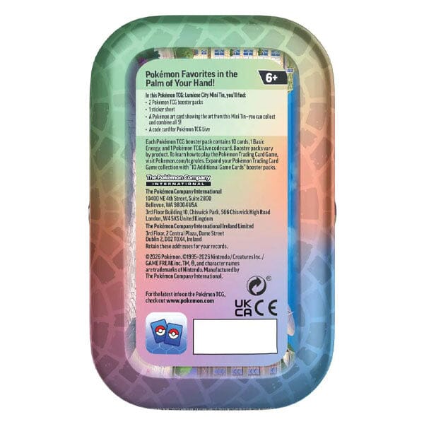 Pokémon TCG: Lumiose City Mini Tin (Style Ships Assorted) Simple Pokémon 