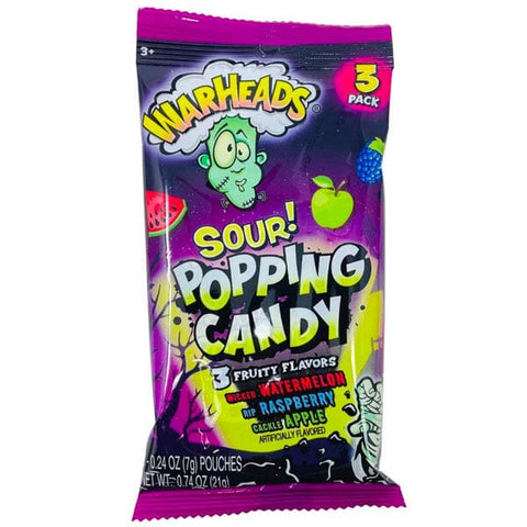 Warheads Sour Popping Candy Halloween Edition 3-Pack (0.74oz)