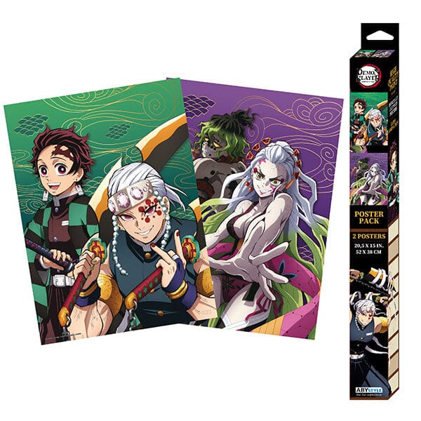 Demon Slayer Boxed Poster Set Series 1 (2pk) Simple magazineracksdirect 