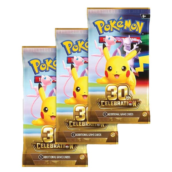 Pokémon TCG: 30th Anniversary Celebration Poster Collection (3 Booster Packs + Giant Poster) Simple Pokémon 