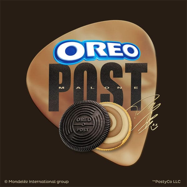 OREO x Post Malone Chocolate Caramel Shortbread Sandwich Cookies (10.68oz) Limited Edition Simple OREO 