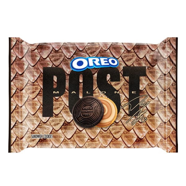 OREO x Post Malone Chocolate Caramel Shortbread Sandwich Cookies (10.68oz) Limited Edition Simple OREO 