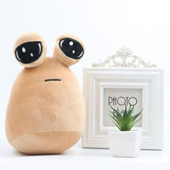 Sad Pou Alien Plush Toy 8.6" Kawaii Game Character Plushie Doll Simple magazineracksdirect 