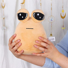 Sad Pou Alien Plush Toy 8.6" Kawaii Game Character Plushie Doll Simple magazineracksdirect 