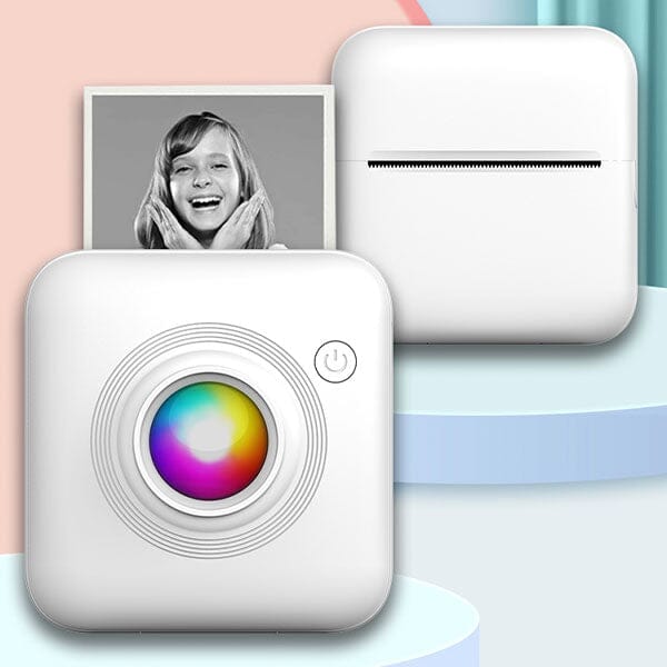 GearWaves: Mini Portable Inkless Thermal Printer For Phone Photos Simple magazineracksdirect 