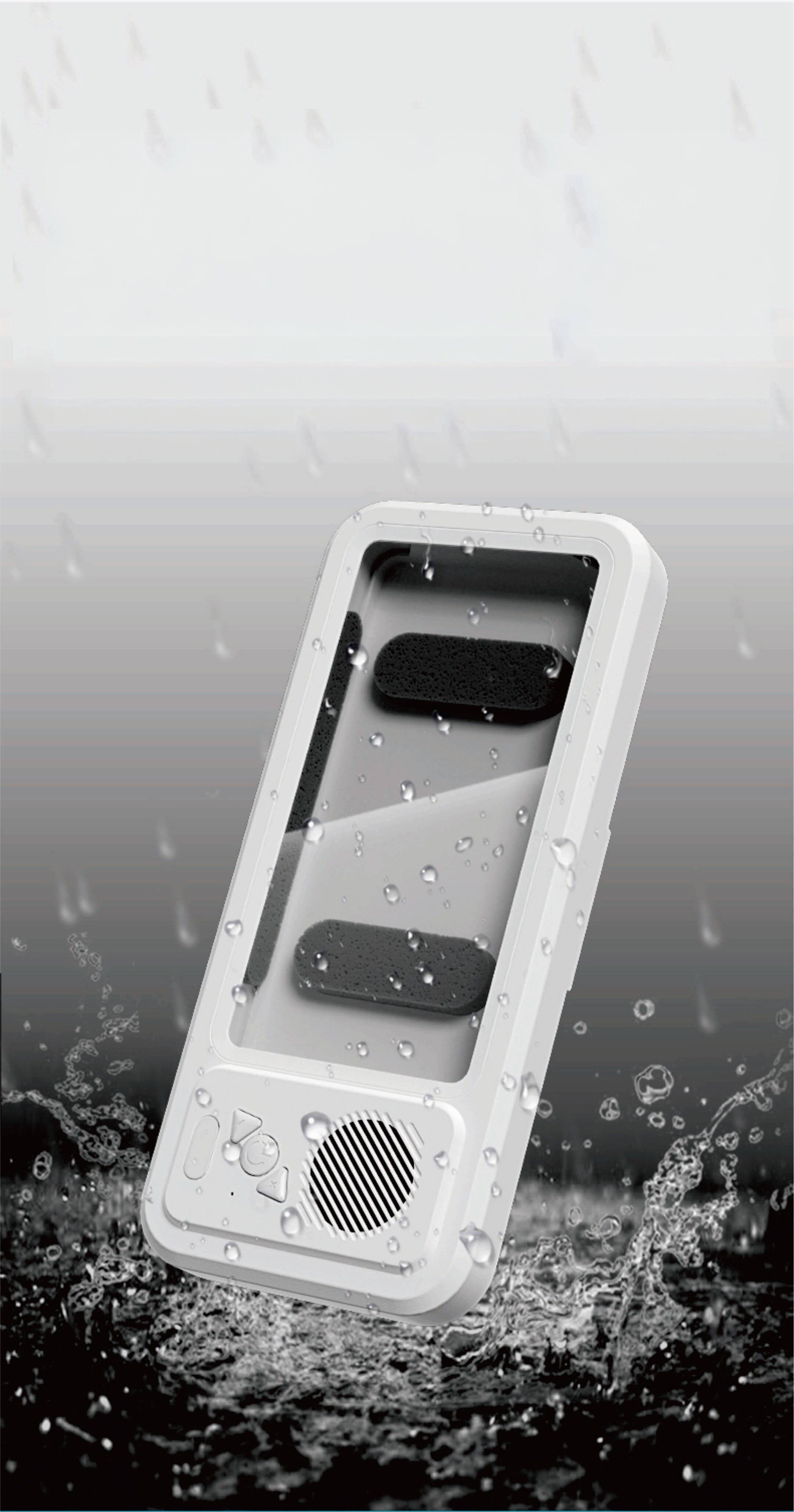 Sonic Vibes: All-in-One Splashproof Case & Speaker Simple Exclusive 