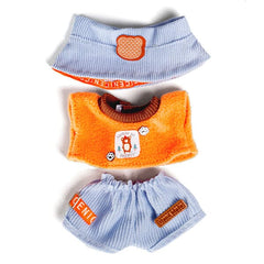Outfit: Cozy Orange Top & Shorts for Dolls - Petite Threads Simple Exclusive 
