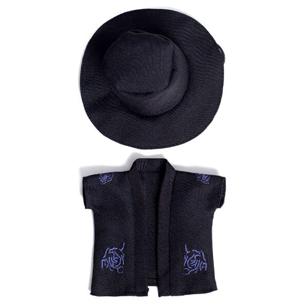Outfit: Black Robe & Matching Hat Set for Dolls - Petite Threads Simple Exclusive 