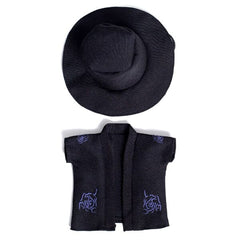 Outfit: Black Robe & Matching Hat Set for Dolls - Petite Threads Simple Exclusive 