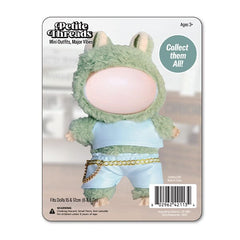 Outfit: White Cropped Top & Shorts Set for Dolls - Petite Threads Simple Exclusive 