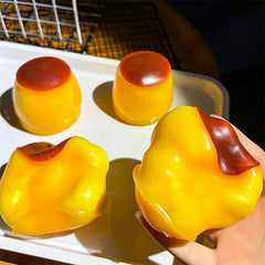 Crunch & Squish Caramel Pudding Crunchy Squishies® Stress Ball Fidget Toy (1pc)