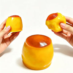 Crunch & Squish Caramel Pudding Crunchy Squishies® Stress Ball Fidget Toy (1pc)