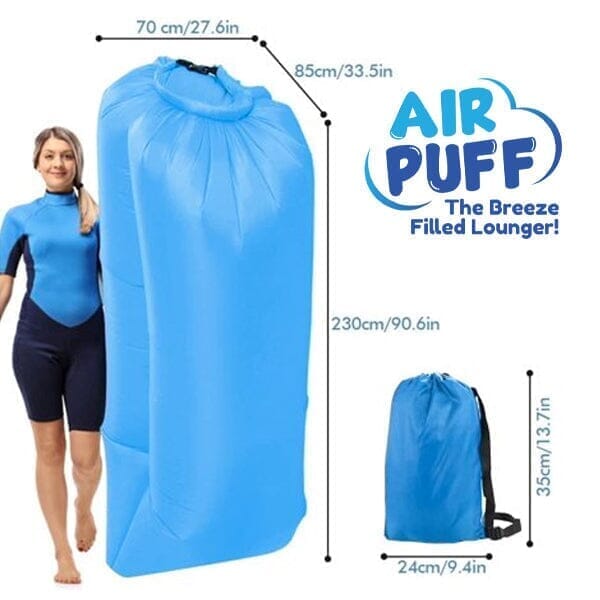 Air Puff: The Breeze Filled Lounger | Portable Inflatable Sofa Simple Showcase 