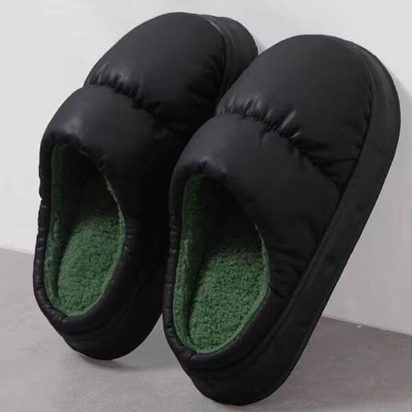 Puffer Slippers Unisex Slides in Black (Multiple Sizes) Simple magazineracksdirect 